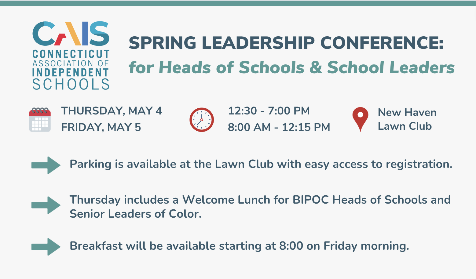 2023 Heads of Schools & Senior Leaders Conference CAIS PD